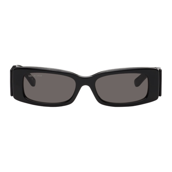 발렌시아가 발렌시아가 Balenciaga Black Rectangular Sunglasses 241342M134011