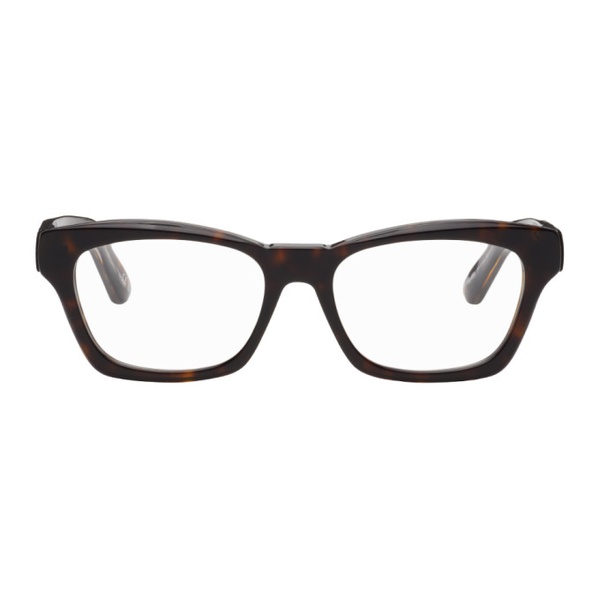 발렌시아가 발렌시아가 Balenciaga Tortoiseshell Rectangular Glasses 241342M133017