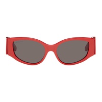 발렌시아가 Balenciaga Red Cat-Eye Sunglasses 241342M134095
