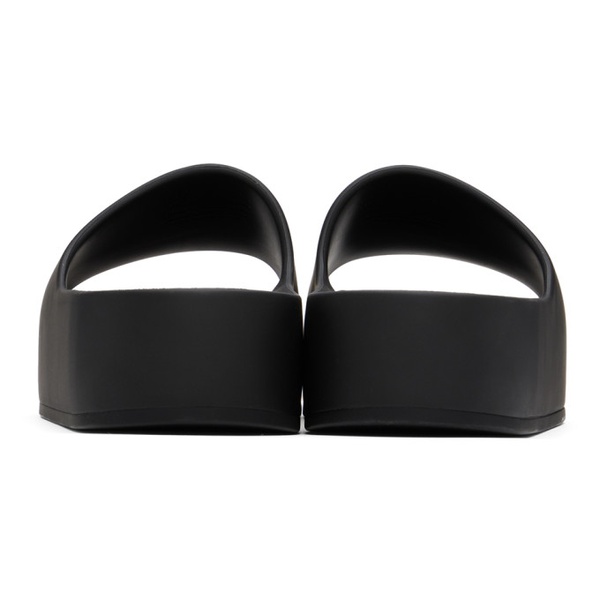 발렌시아가 발렌시아가 Balenciaga Black Chunky Slide Sandals 222342F124004
