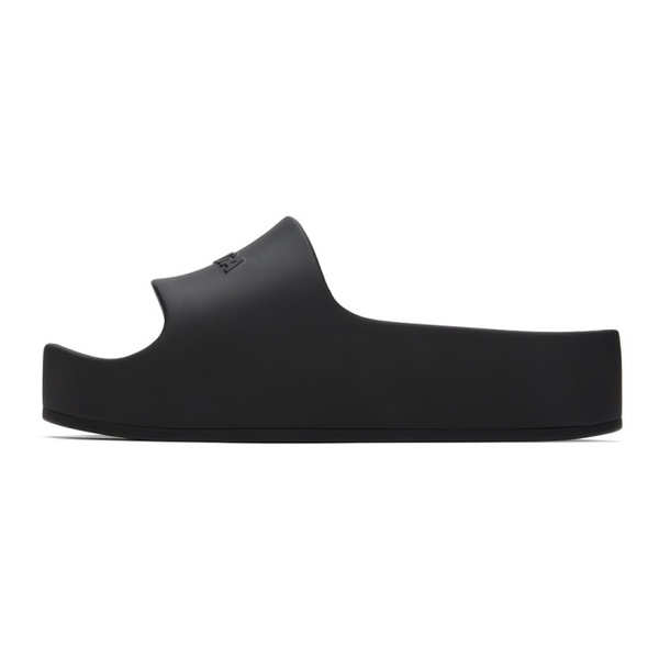 발렌시아가 발렌시아가 Balenciaga Black Chunky Slide Sandals 222342F124004