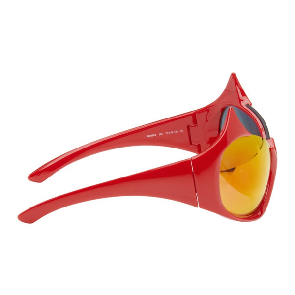 발렌시아가 발렌시아가 Balenciaga Red Gotham Cat Sunglasses 241342F005025