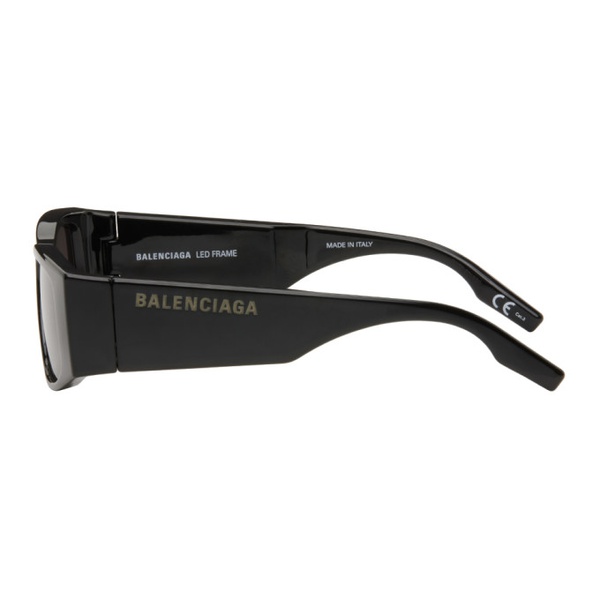 발렌시아가 발렌시아가 Balenciaga Black LED Frame Sunglasses 242342M134005