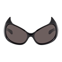 발렌시아가 Balenciaga Black Gotham Cat Sunglasses 242342M134010