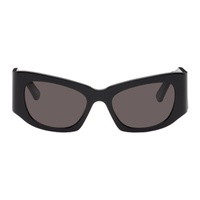 발렌시아가 Balenciaga Black Rectangular Sunglasses 242342M134050