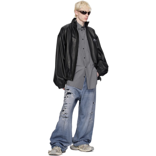 발렌시아가 발렌시아가 Balenciaga Black Oversized Shirt 241342M192007
