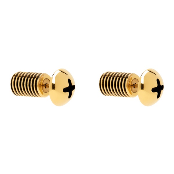 발렌시아가 발렌시아가 Balenciaga Gold Garage Screw Earrings 241342M144004