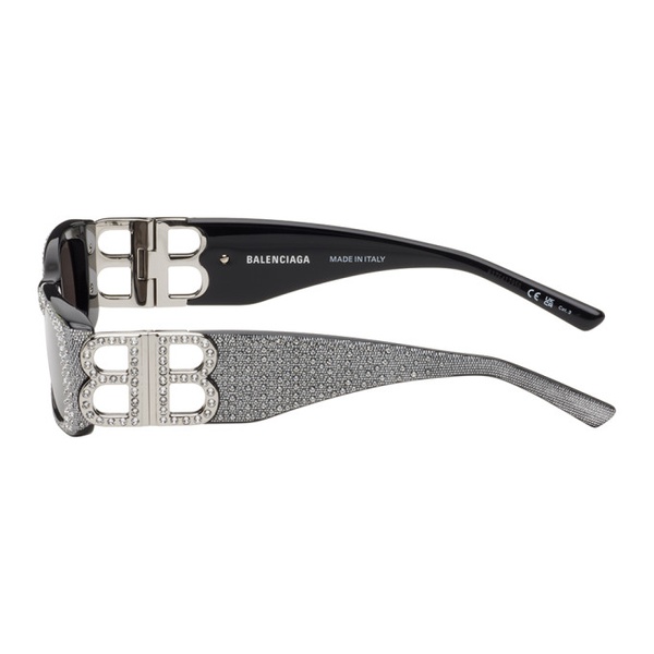 발렌시아가 발렌시아가 Balenciaga Silver Dynasty Rectangle Sunglasses 242342M134012
