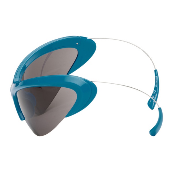 발렌시아가 발렌시아가 Balenciaga Blue Wire Cat-Eye Sunglasses 242342M134002