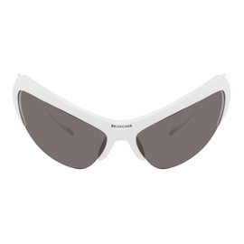 발렌시아가 Balenciaga White Wire Sunglasses 242342M134003