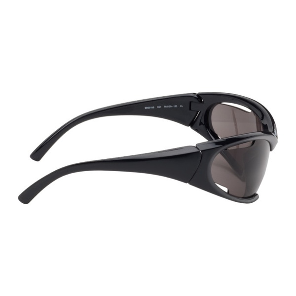 발렌시아가 발렌시아가 Balenciaga Black Dynamo Rectangle Sunglasses 242342M134026