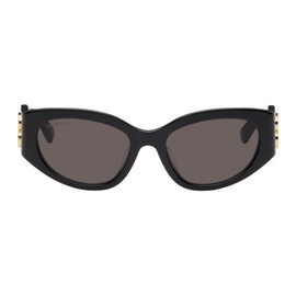 발렌시아가 Balenciaga Black Bossy Round AF Sunglasses 242342M134051