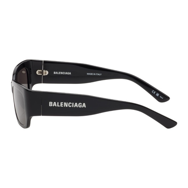 발렌시아가 발렌시아가 Balenciaga Black Rectangular Sunglasses 242342M134020