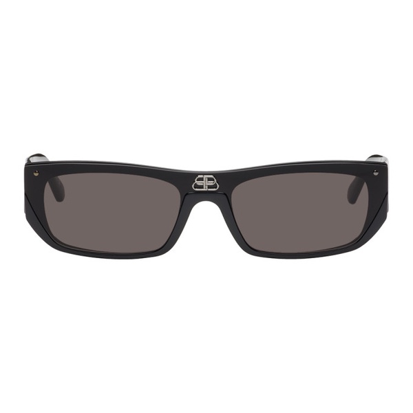 발렌시아가 발렌시아가 Balenciaga Black Shield Rectangle Sunglasses 242342M134006