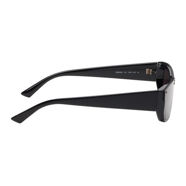 발렌시아가 발렌시아가 Balenciaga Black Shield Rectangle Sunglasses 242342M134006