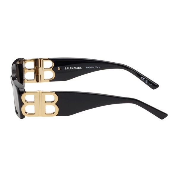 발렌시아가 발렌시아가 Balenciaga Black Dynasty Rectangle Sunglasses 242342M134013
