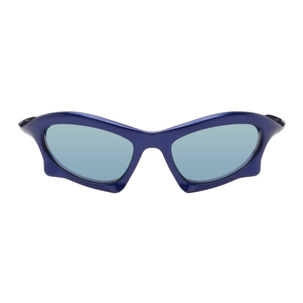 발렌시아가 발렌시아가 Balenciaga Blue Bat Rectangle Sunglasses 242342M134059