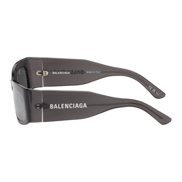 발렌시아가 발렌시아가 Balenciaga Black Rectangular Sunglasses 242342M134021