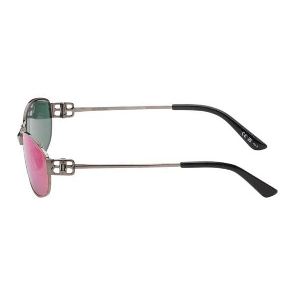 발렌시아가 발렌시아가 Balenciaga Gunmetal Rectangular Sunglasses 242342M134018