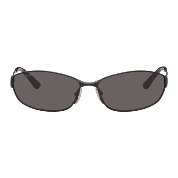 발렌시아가 발렌시아가 Balenciaga Black Mercury Oval Sunglasses 242342M134019