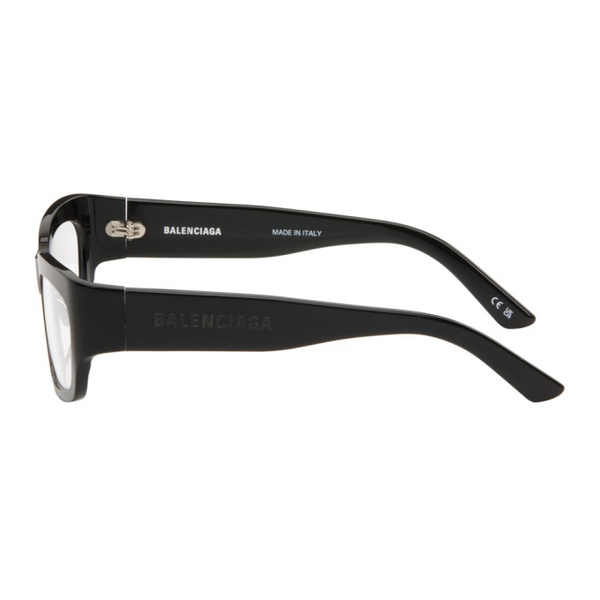 발렌시아가 발렌시아가 Balenciaga Black Rectangular Glasses 242342M133011