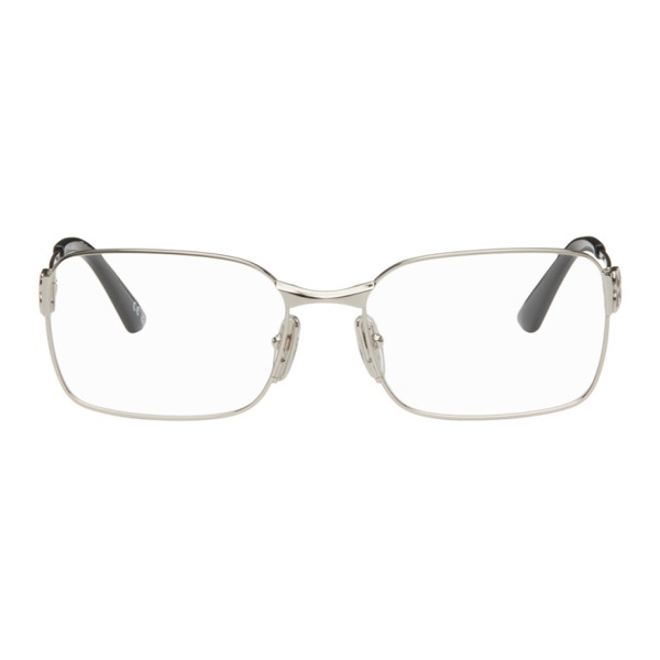 발렌시아가 발렌시아가 Balenciaga Silver Rectangular Glasses 242342M133005
