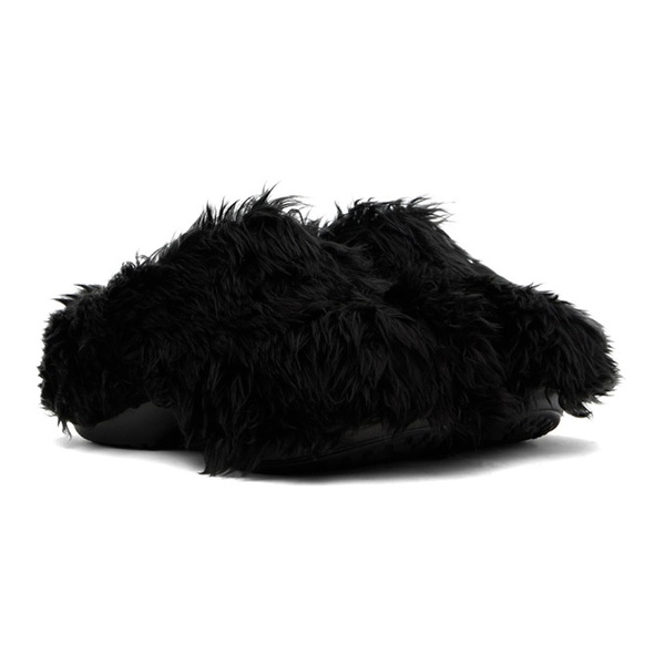 발렌시아가 발렌시아가 Balenciaga Black Crocs 에디트 Edition Fake Fur Mules 241342M231001