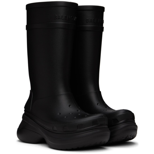 발렌시아가 발렌시아가 Balenciaga Black Crocs 에디트 Edition Boots 241342M223003