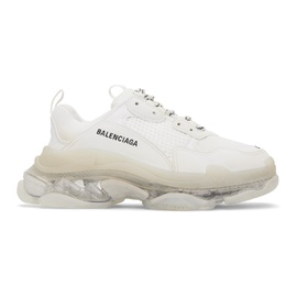 발렌시아가 Balenciaga White Triple S Clear Sole Sneakers 241342M237001