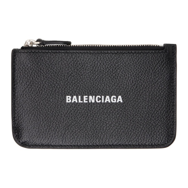 발렌시아가 발렌시아가 Balenciaga Black Large Long Cash Coin Card Holder 241342F037006