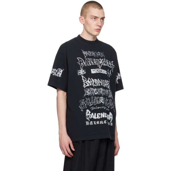 발렌시아가 발렌시아가 Balenciaga Black DIY Metal T-Shirt 241342M213002