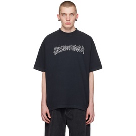 발렌시아가 Balenciaga Black DIY Metal T-Shirt 241342M213001