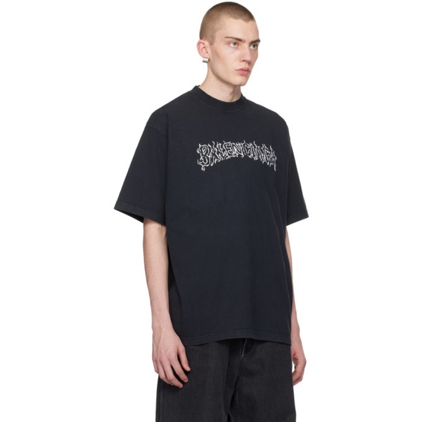 발렌시아가 발렌시아가 Balenciaga Black DIY Metal T-Shirt 241342M213001