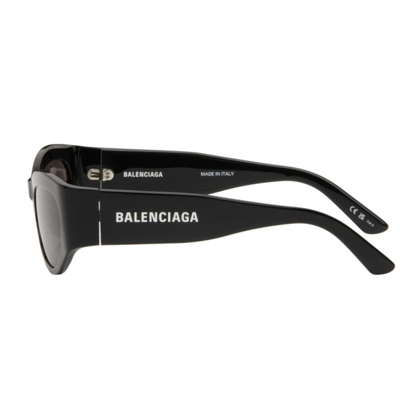 발렌시아가 발렌시아가 Balenciaga Black Round Sunglasses 242342F005000