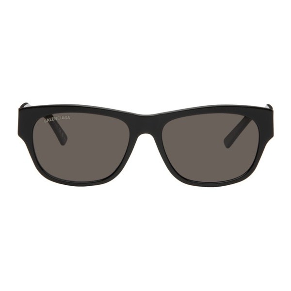 발렌시아가 발렌시아가 Balenciaga Black Rectangular Sunglasses 242342F005040