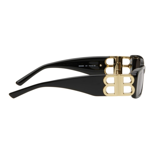 발렌시아가 발렌시아가 Balenciaga Black Dynasty Rectangle Sunglasses 242342F005045