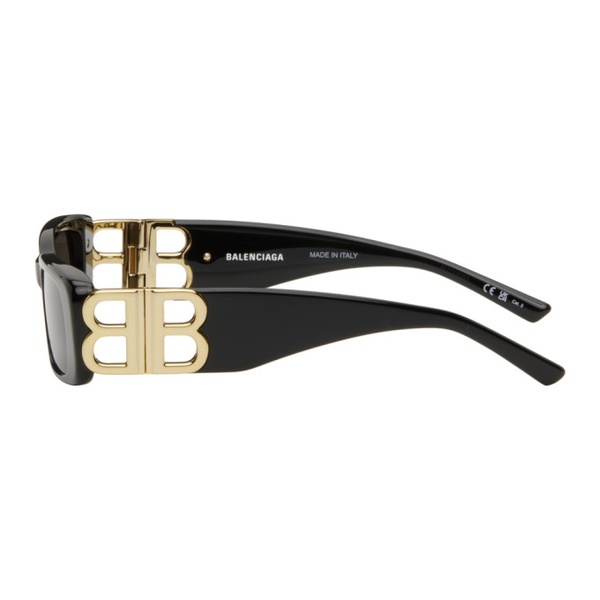 발렌시아가 발렌시아가 Balenciaga Black Dynasty Rectangle Sunglasses 242342F005045