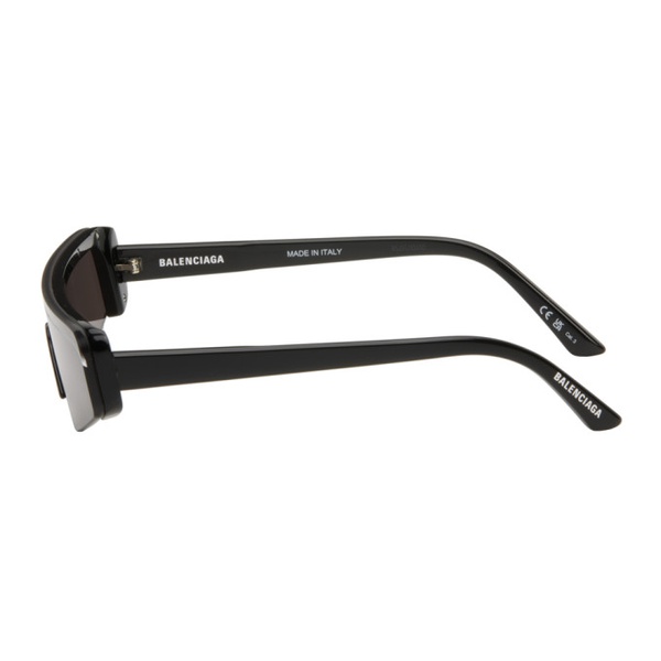 발렌시아가 발렌시아가 Balenciaga Black Ski Rectangle Sunglasses 242342F005027