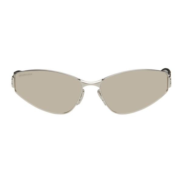 발렌시아가 발렌시아가 Balenciaga Silver Cat-Eye Sunglasses 242342F005016