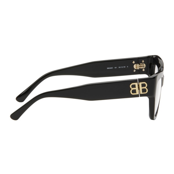 발렌시아가 발렌시아가 Balenciaga Black Rectangular Glasses 242342F004000