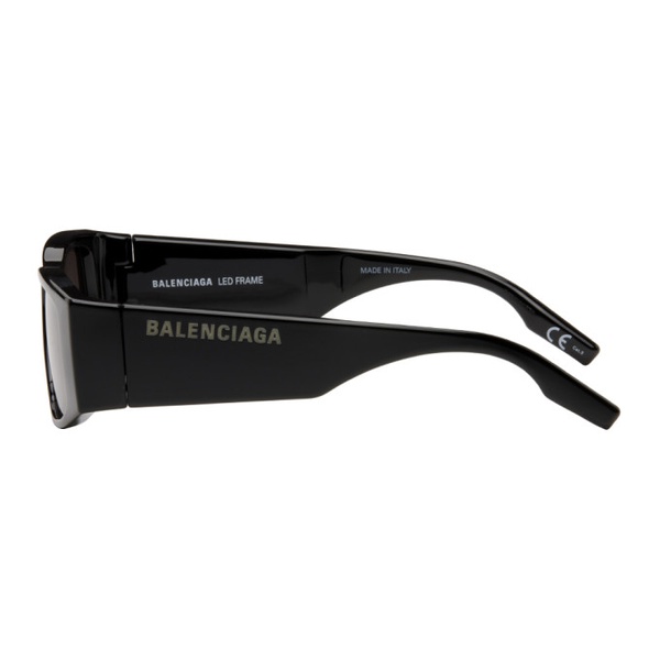 발렌시아가 발렌시아가 Balenciaga Black LED Frame Sunglasses 241342M134036