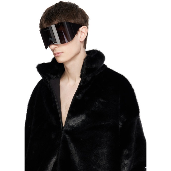 발렌시아가 발렌시아가 Balenciaga Black Mask Rectangular Sunglasses 242342M134039