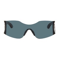 발렌시아가 Balenciaga Blue Hourglass Mask Sunglasses 242342M134044