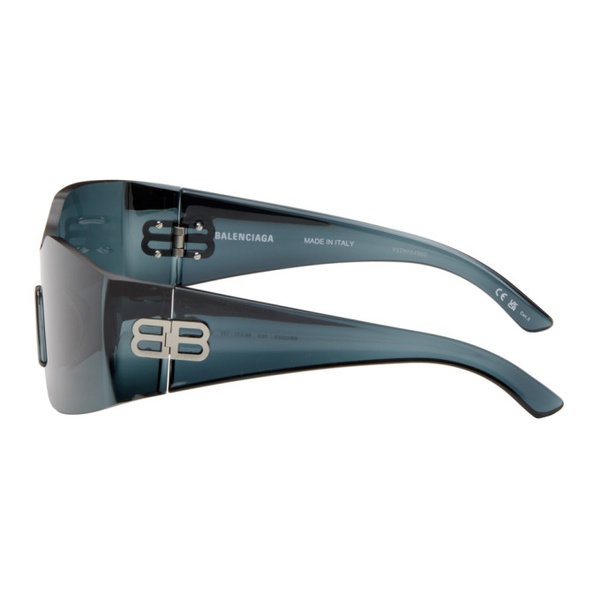 발렌시아가 발렌시아가 Balenciaga Blue Hourglass Mask Sunglasses 242342M134044