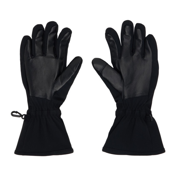 발렌시아가 발렌시아가 Balenciaga Black Skiwear 3B Sports Icon Ski Gloves 241342M135000