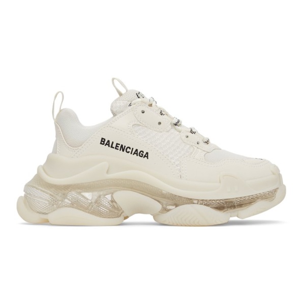발렌시아가 발렌시아가 Balenciaga 오프화이트 Off-White Clear Sole Triple S Sneakers 221342F128025