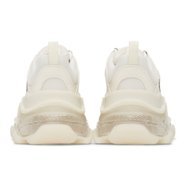 발렌시아가 발렌시아가 Balenciaga 오프화이트 Off-White Clear Sole Triple S Sneakers 221342F128025