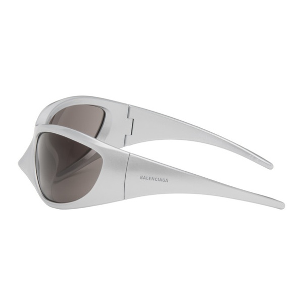 발렌시아가 발렌시아가 Balenciaga Silver Skin XXL Cat Sunglasses 232342M134011