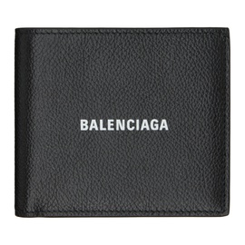 발렌시아가 Balenciaga Black Cash Square Folded Wallet 241342M164004