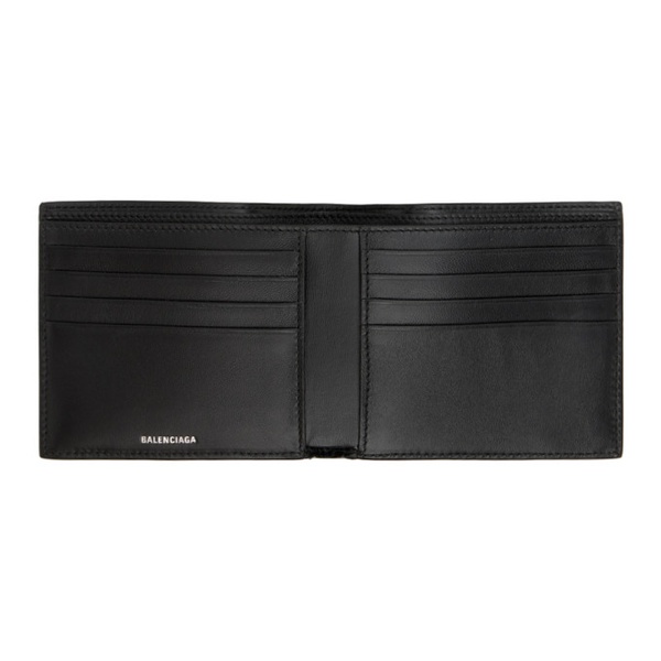 발렌시아가 발렌시아가 Balenciaga Black Monaco Square Folded Wallet 241342M171002